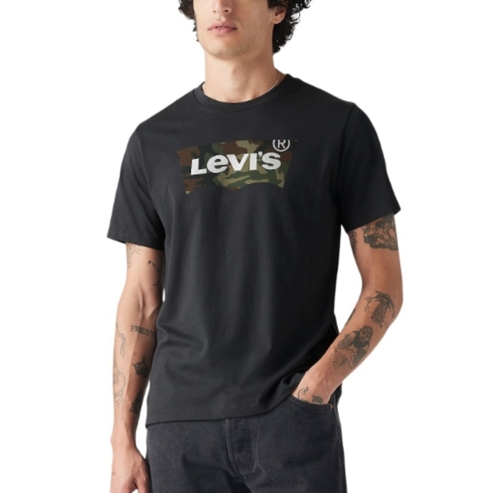 Levi's Black Camo Logo T-Shirt XL - NWT